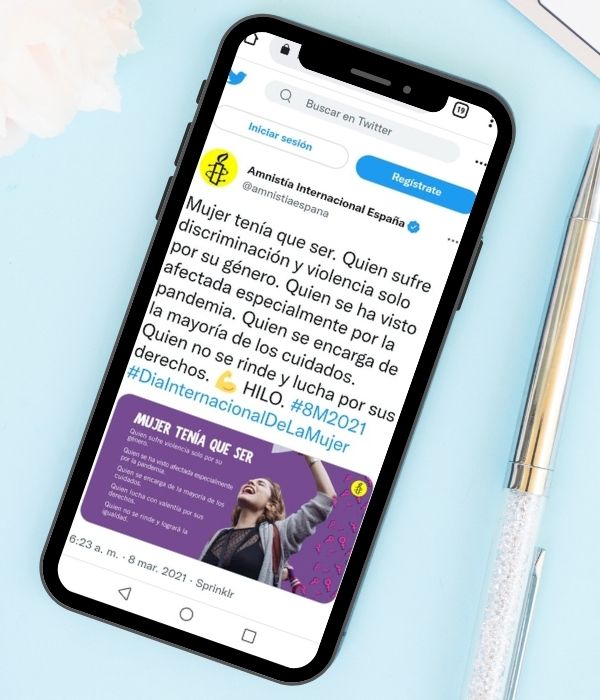 imagen blog YOPPEN social marketing campañas feministas Mujer tenía que ser Amnistía Internacional