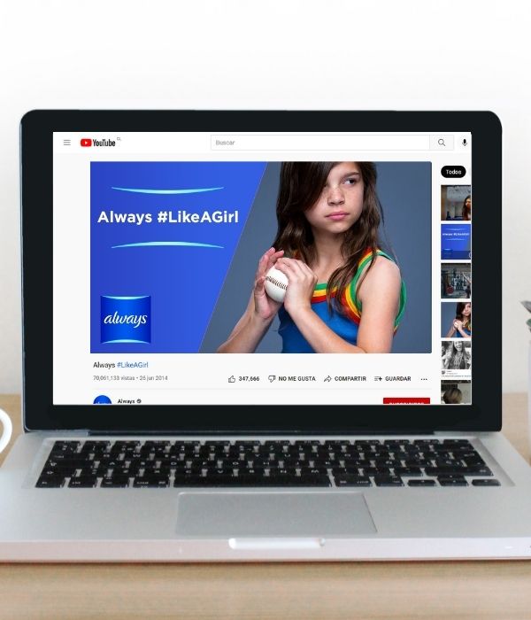 imagen blog YOPPEN social marketing campañas feministas Like a girl como niña Always
